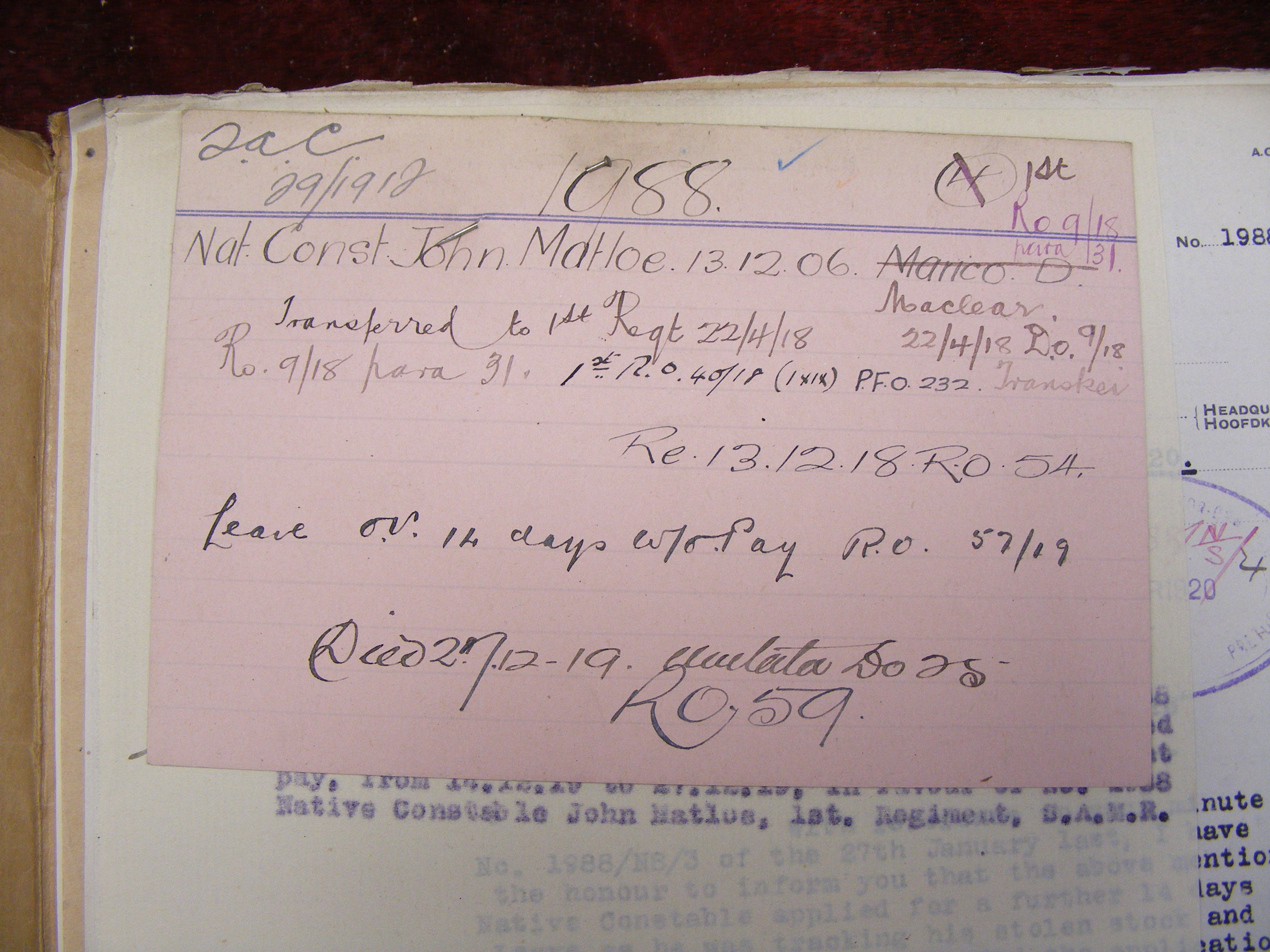 Photo from /search/photos/Archive WW1 Cards/Archive_SAMR/MATLOE (1988) SAMR/MATLOE (1988)_2.JPG